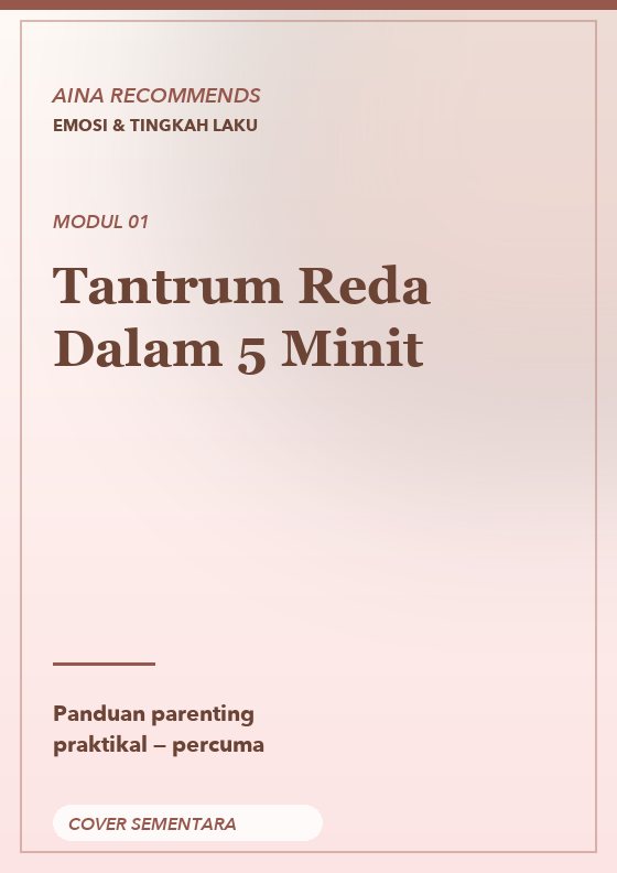 Tantrum Reda Dalam 5 Minit